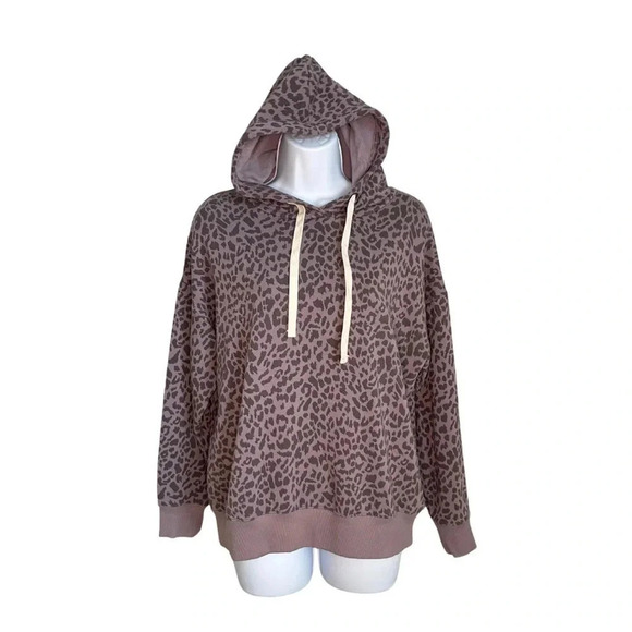 Buffalo David Bitton Animal Print Hoodie - Size S - Cozy Oversized Sweatshirt - Picture 7 of 11